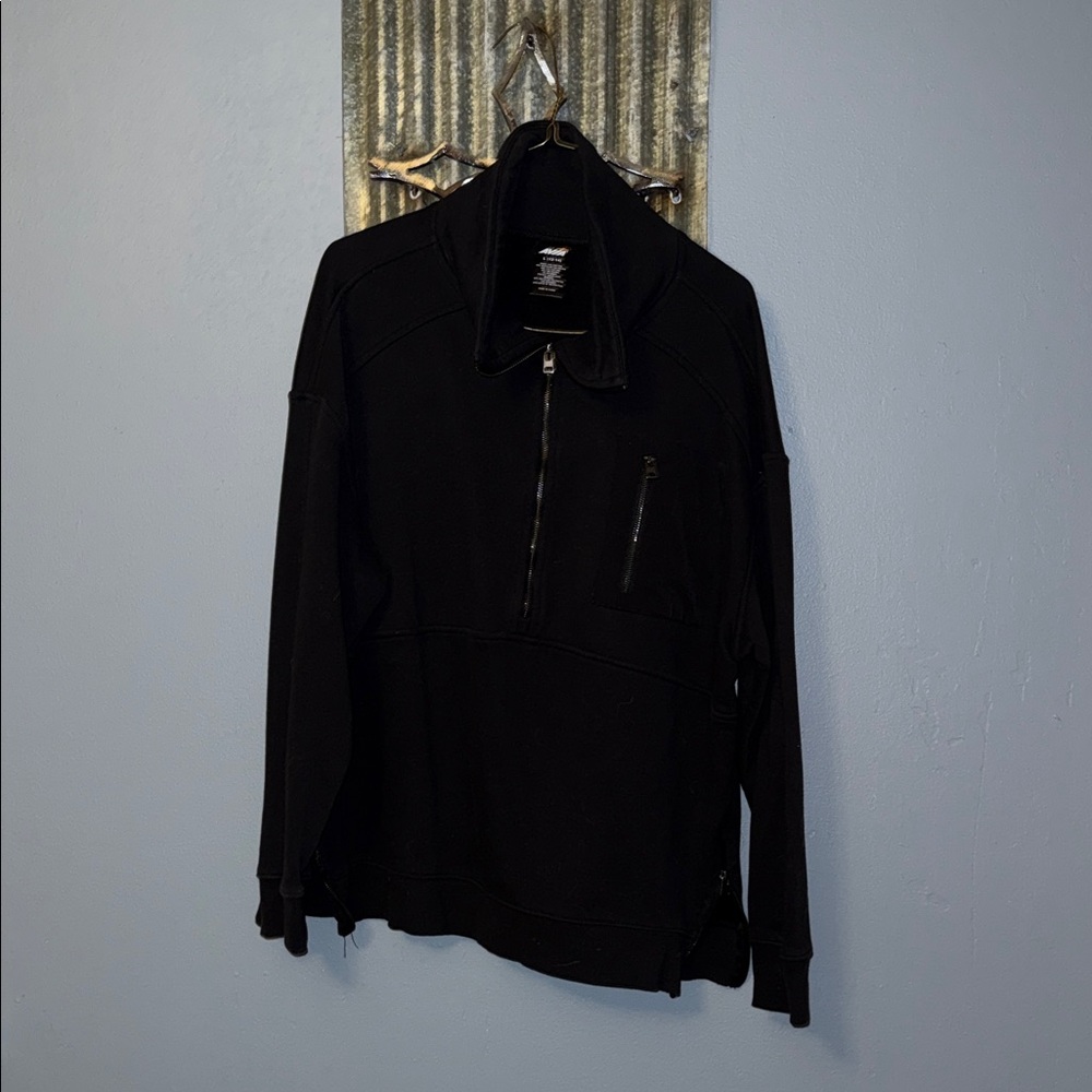Avia Black Half-Zip Sweatshirt